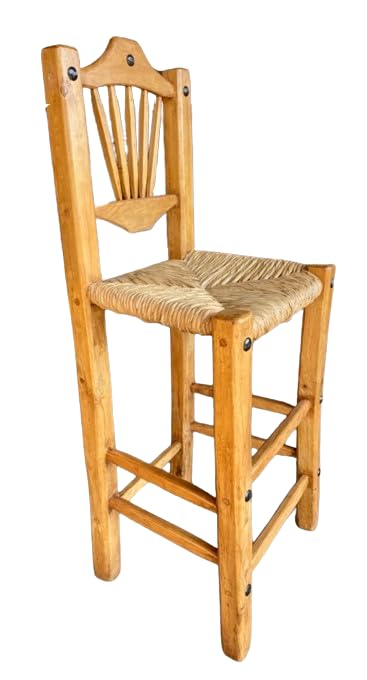 Sustainable Antique Style Handcrafted Bar Chair Bench