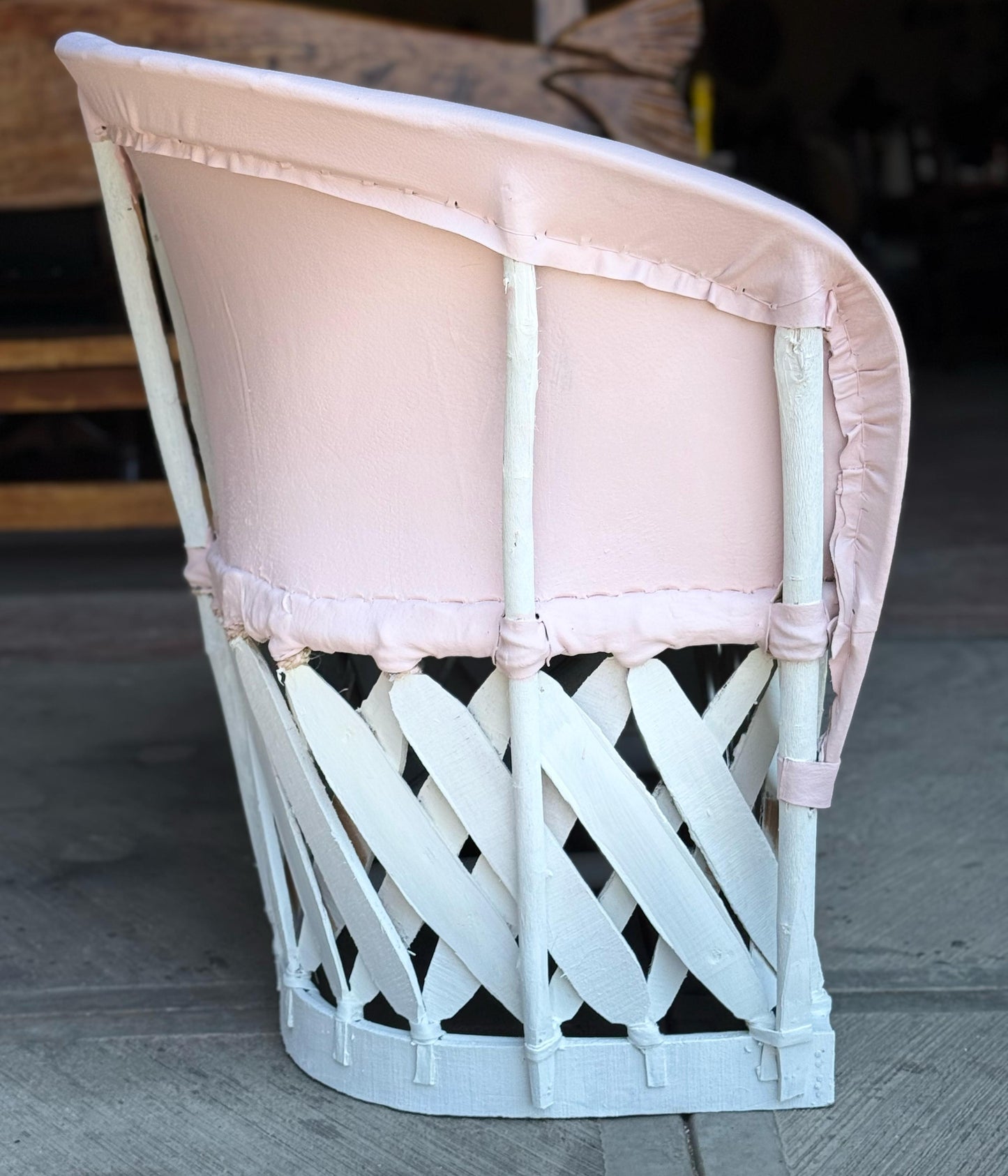 Handmade Love Seat Equipal 2 Person Antique Style Armchair for Living Room and Adults