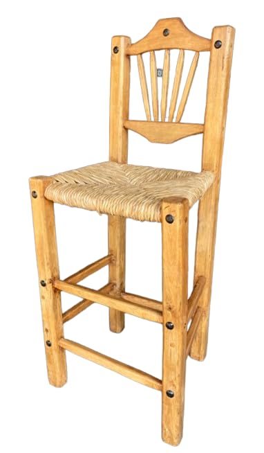 Sustainable Antique Style Handcrafted Bar Chair Bench