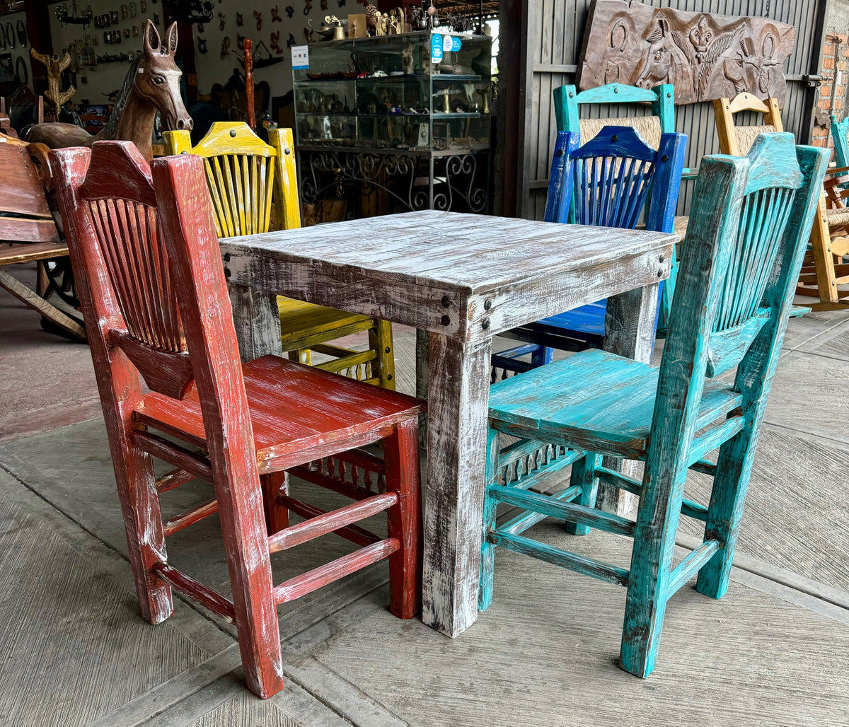 Sustainable Handcrafted Dining Room in Antique Vintage Style