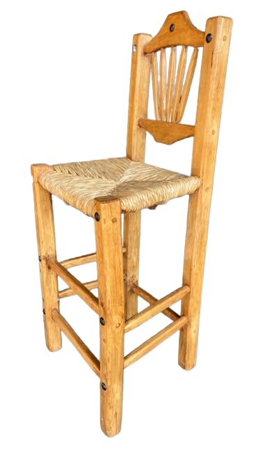Sustainable Antique Style Handcrafted Bar Chair Bench