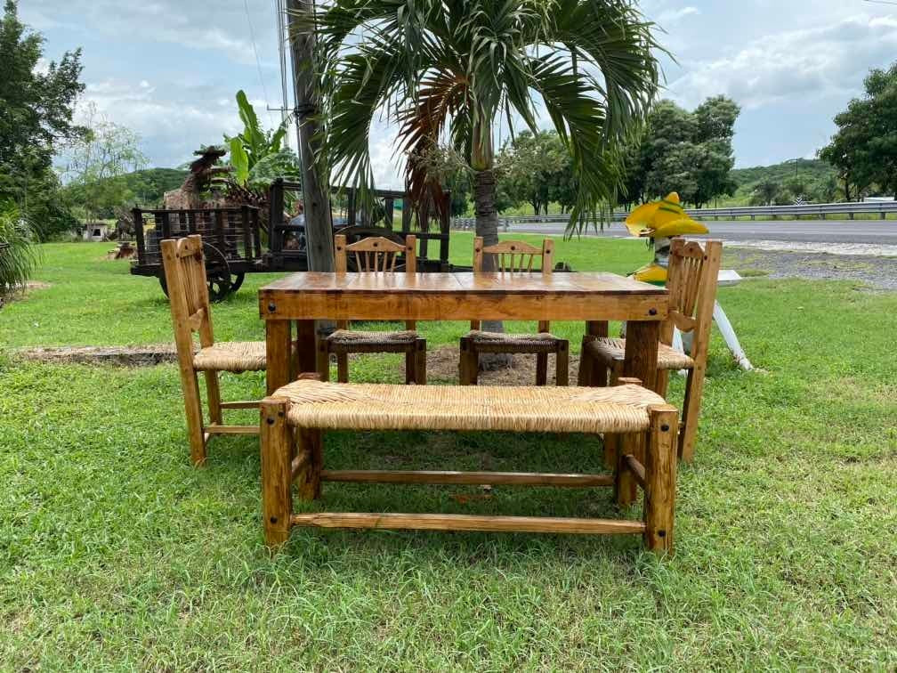 Beautiful, Sustainable, Handcrafted Wood Dining Room, Very Comfortable