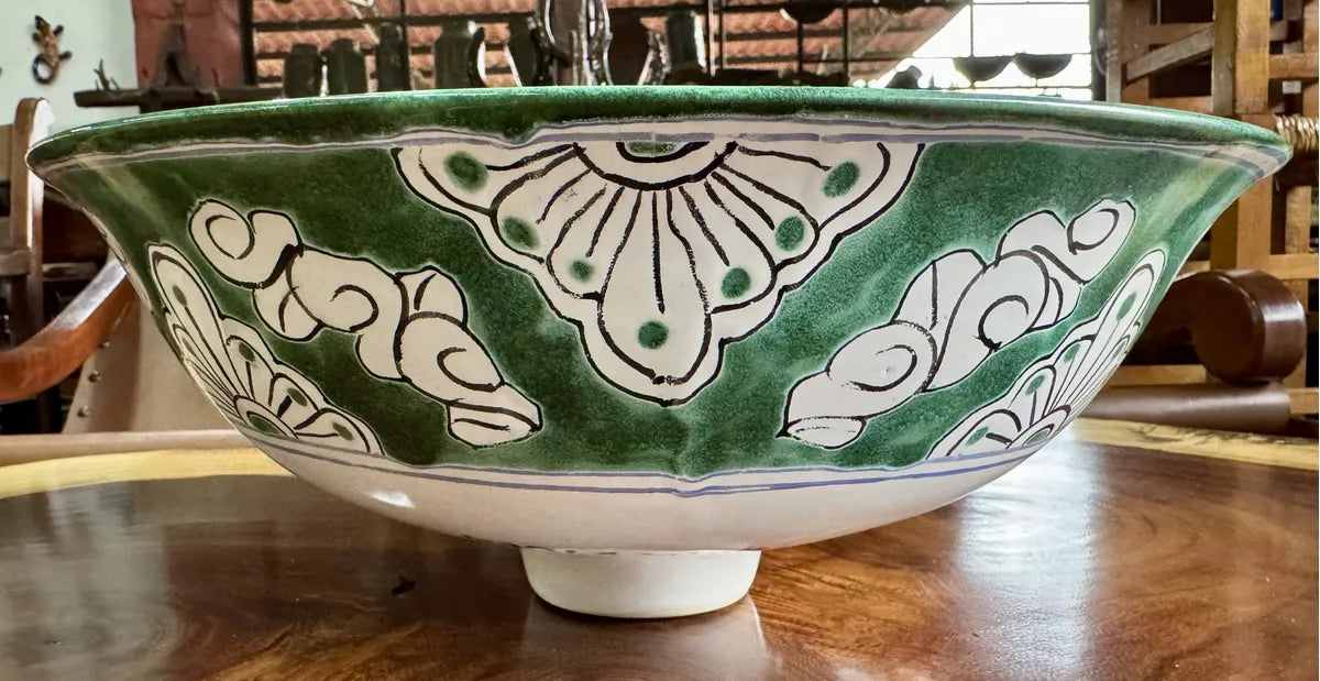 Round Sink in Fine Talavera Turkey Style