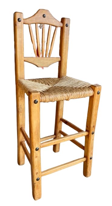 Sustainable Antique Style Handcrafted Bar Chair Bench