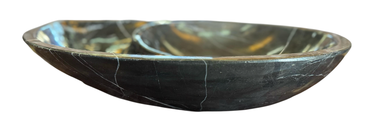 Unique black marble sink