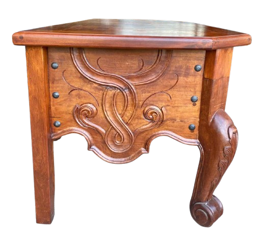 Beautiful Antique Style Hand Carved Mesquite Office Desk
