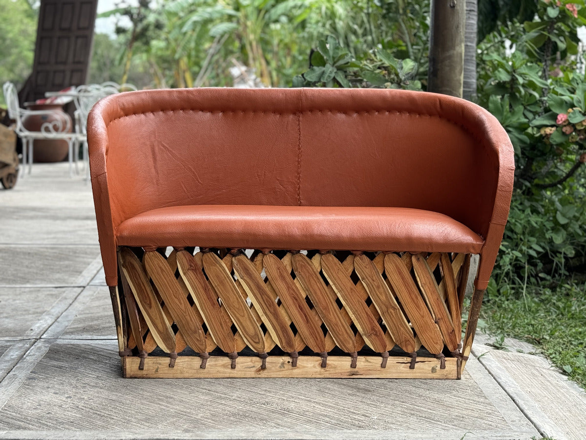 Equipal's Handcrafted Room in Antique-Style Wood and Leather.