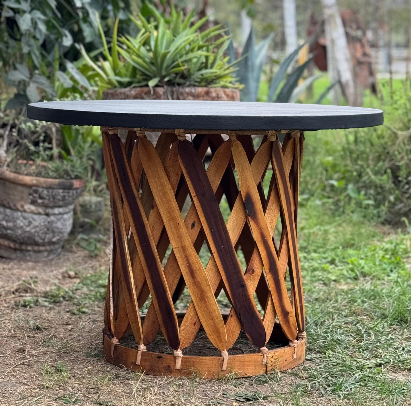 Mesa Comedor Para 7 Personas Estilo Equipal Antiguo