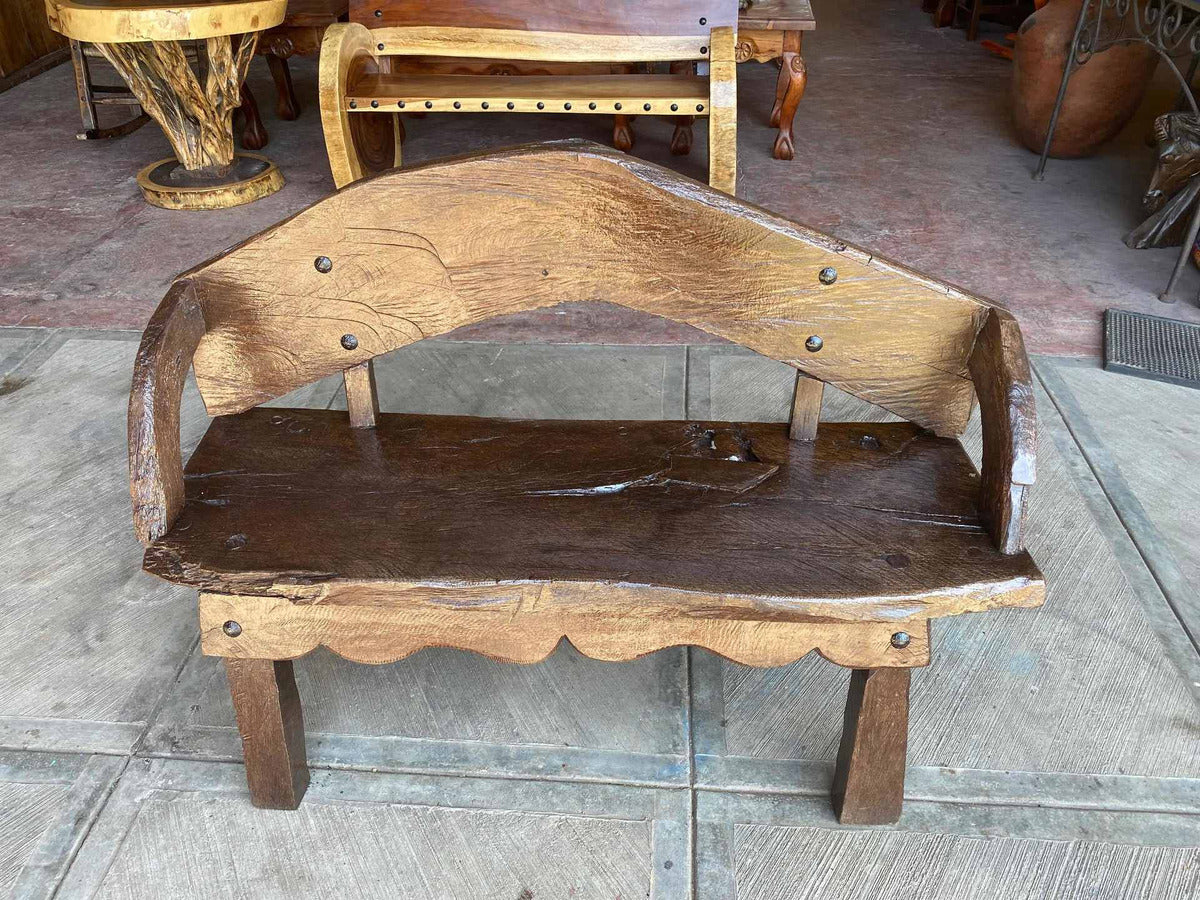 Mesquite Wood Bench. Unique