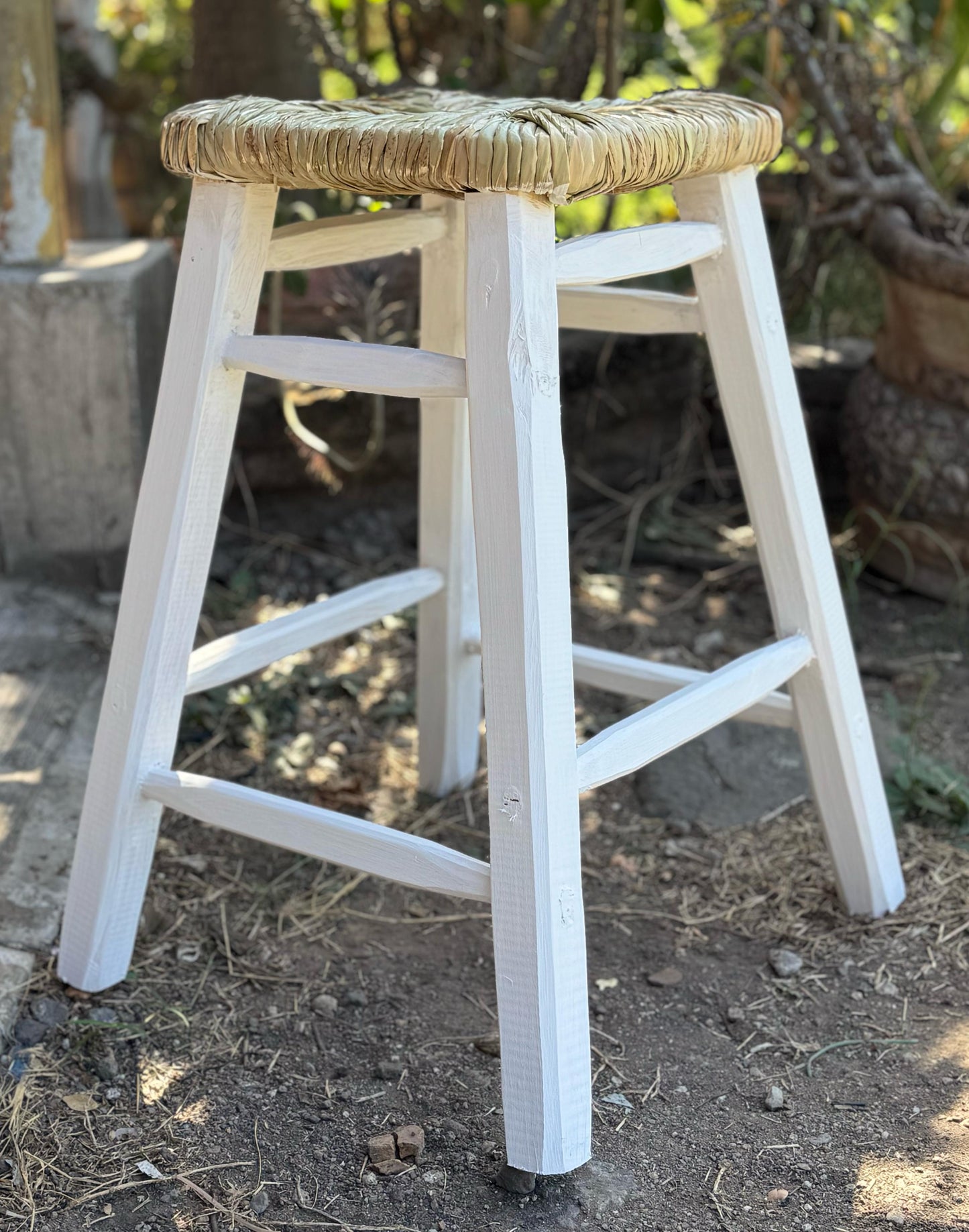 Par de Bancos Artesanales De Madera