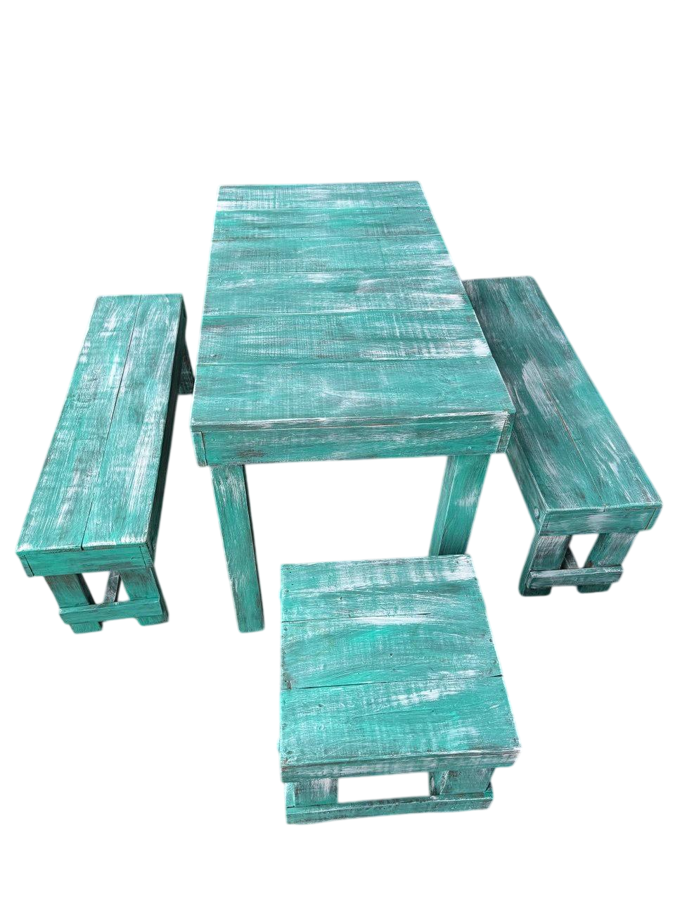 Comedor Artesanal Vintage De Madera Sustentable De Pallets