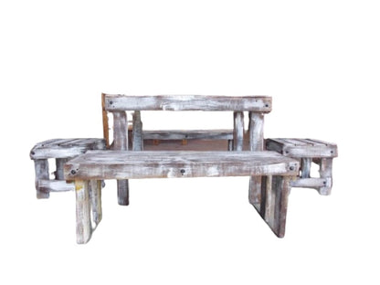 Comedor Artesanal Vintage De Madera Sustentable De Pallets