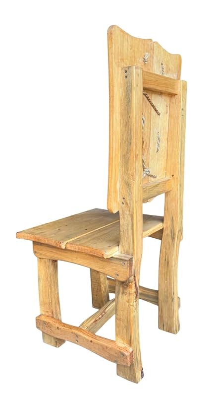 Silla Artesanal Madera Sustentable Estilo Antiguo