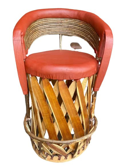 Silla Banco Para Bar Tipo Equipal Estilo Antiguo