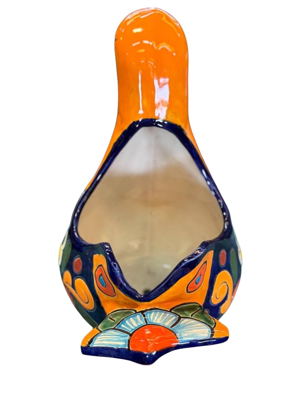 Fine Talavera Artisan Paloma Pot in Antique Style.