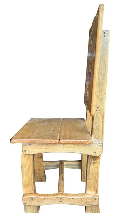 Silla Artesanal Madera Sustentable Estilo Antiguo