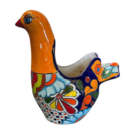 Fine Talavera Artisan Paloma Pot in Antique Style.