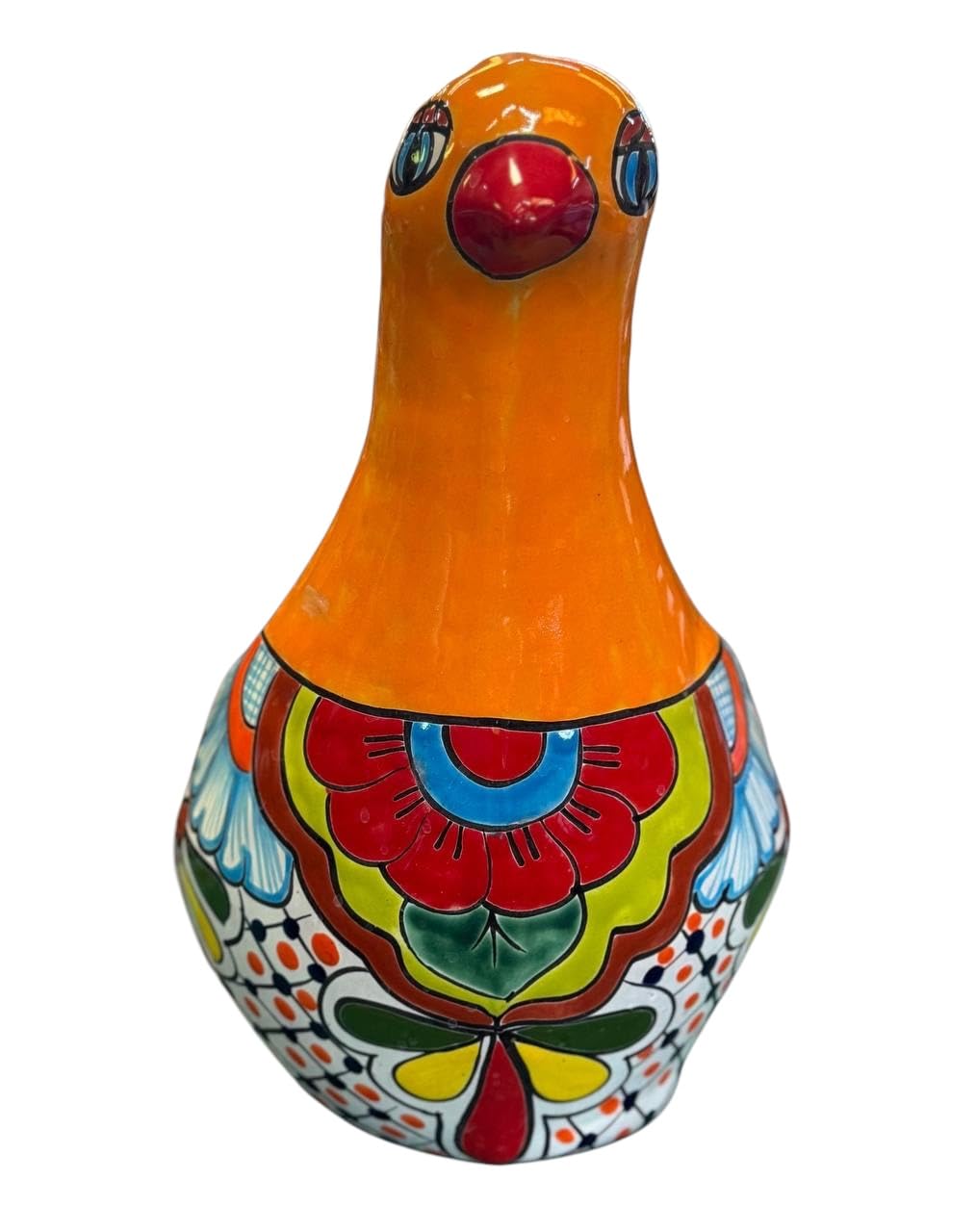 Fine Talavera Artisan Paloma Pot in Antique Style.