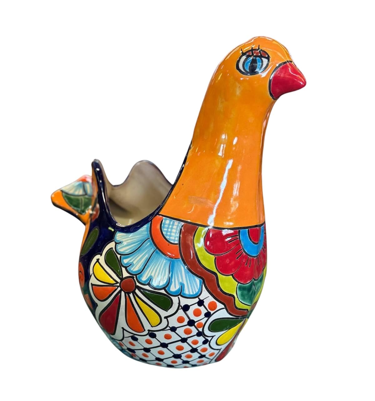 Fine Talavera Artisan Paloma Pot in Antique Style.