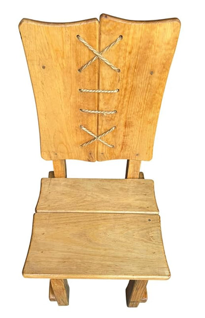 Silla Artesanal Madera Sustentable Estilo Antiguo