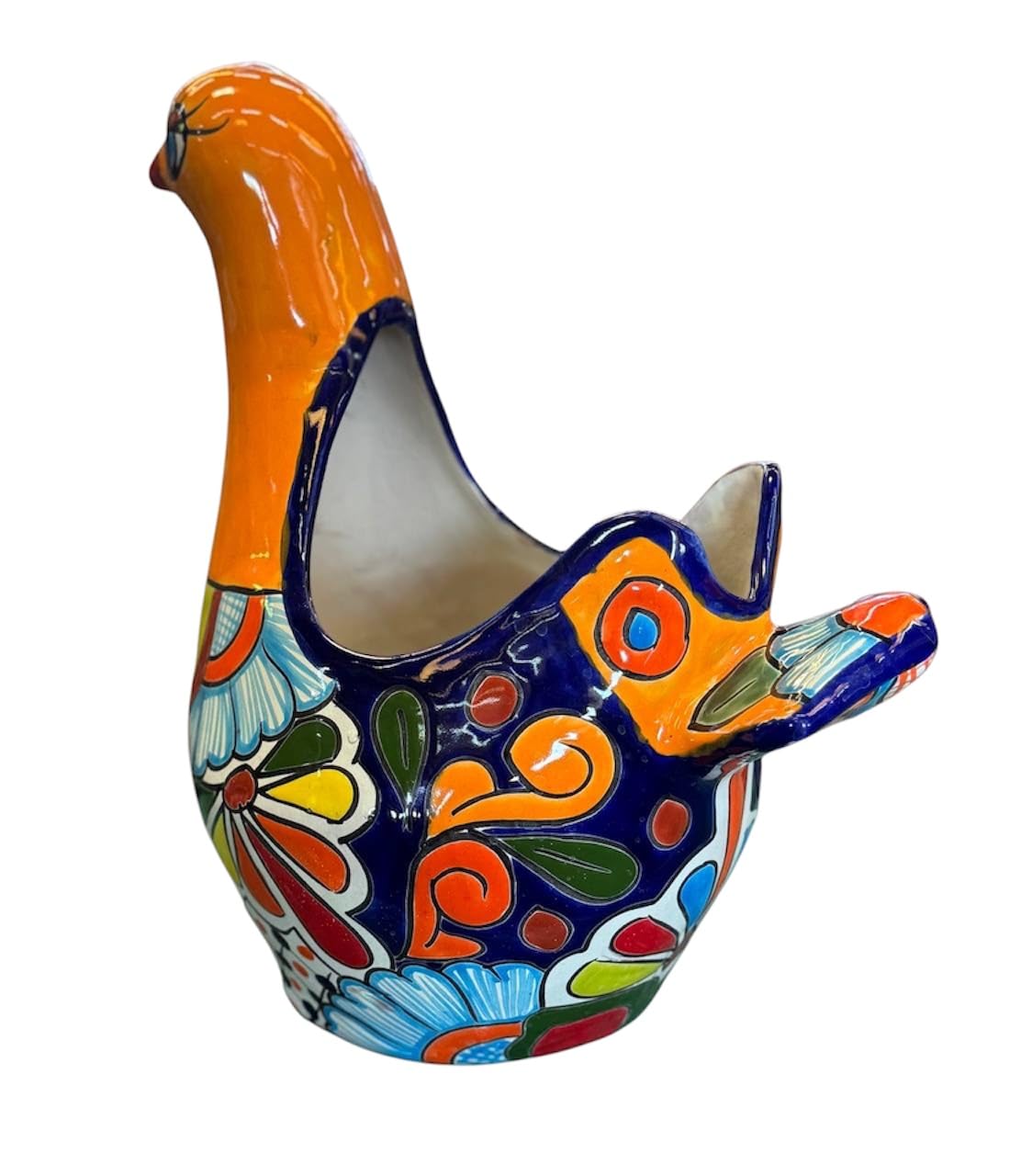 Fine Talavera Artisan Paloma Pot in Antique Style.
