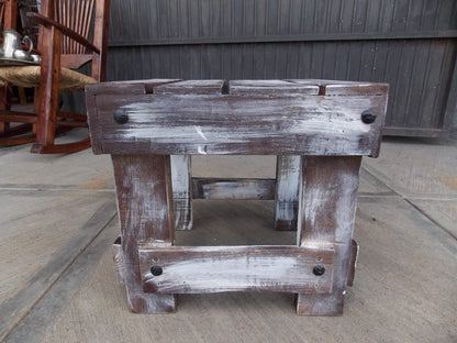 Comedor Artesanal Vintage De Madera Sustentable De Pallets