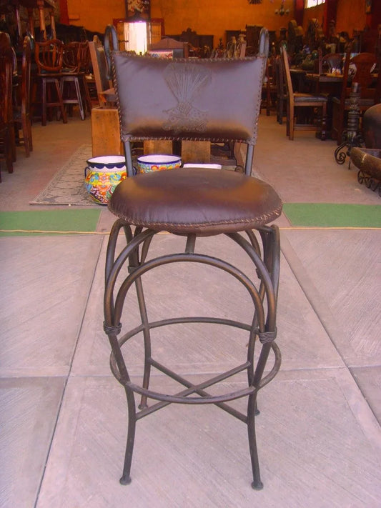 Swivel Bench for Bar or Canteen Antique Style.