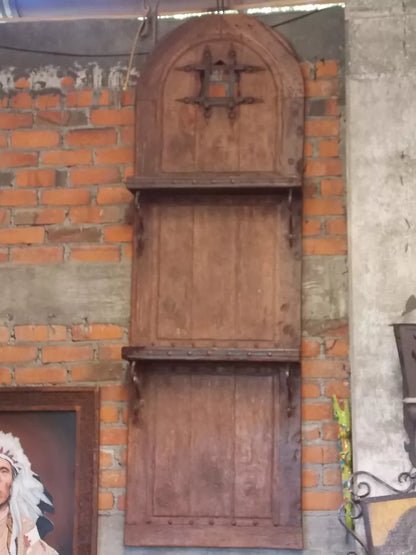 Antigua Y Original Puerta De Madera Alacena Ventana Calabozo