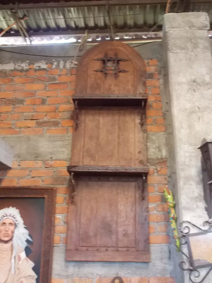 Antigua Y Original Puerta De Madera Alacena Ventana Calabozo