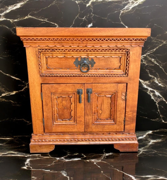 Exclusiva Mesa Buro De Madera De Mezquite Estilo Antiguo. V