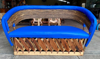 Large handmade armchair for 3 people, Equipal style.