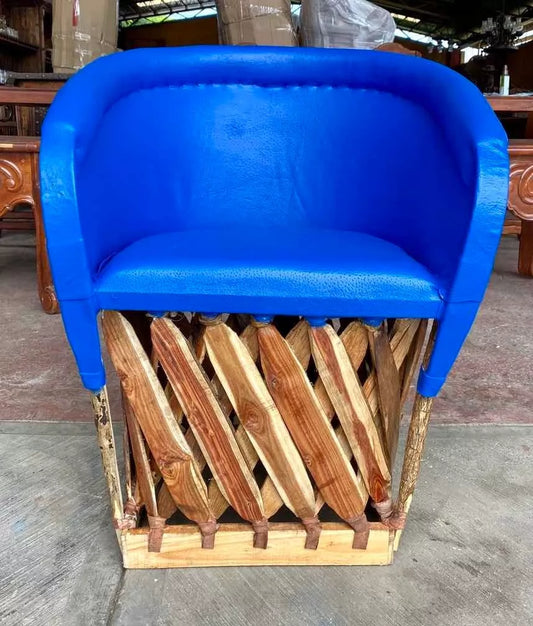 Equipal Handmade Chair, Traditional Antique Style. Leather