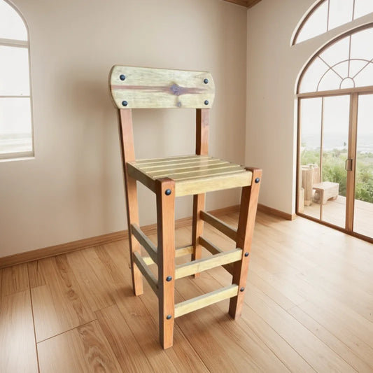 High Chair Bench for Bar Breakfast Bar Cantina Antique Style