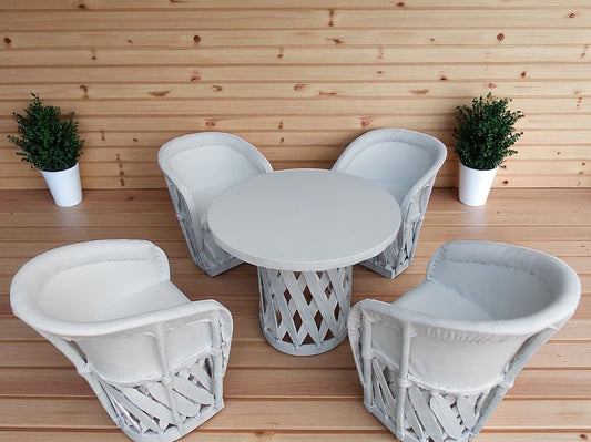 Antique Style White Furniture Dining Room