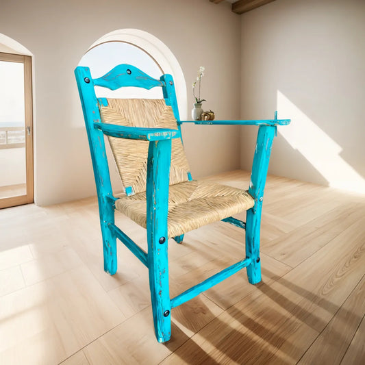 Silla Sillon Individual Vintage En Madera Sustentable Estilo Antiguo.