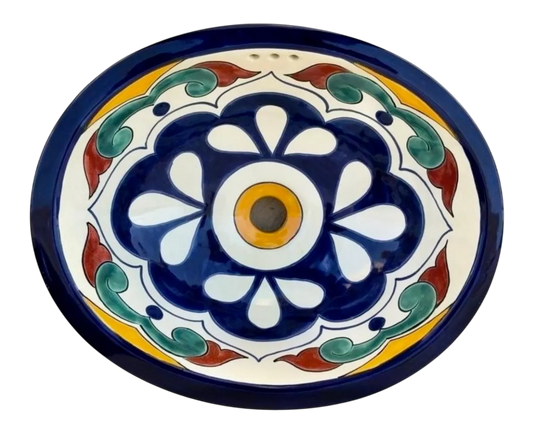Giant Oval Sink, Fine Talavera, Antique Style. 2mod03