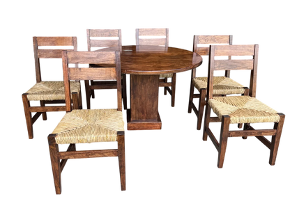 Comedor De 6 Sillas En Madera Sustentable Estilo Minimalista