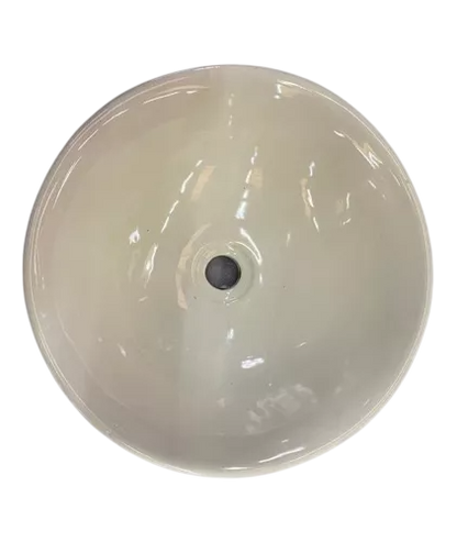 Lavabo Redondo Tazon Sobreponer Talavera Blanco Antiguo
