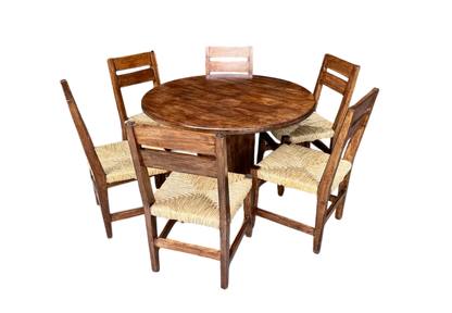 Comedor De 6 Sillas En Madera Sustentable Estilo Minimalista