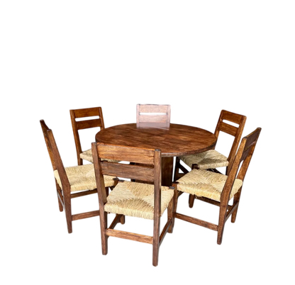 Comedor De 6 Sillas En Madera Sustentable Estilo Minimalista