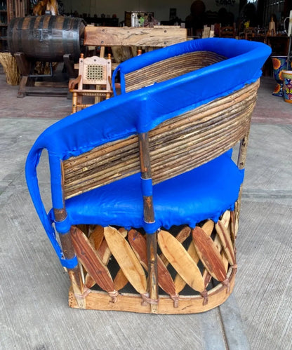 Large handmade armchair for 3 people, Equipal style.