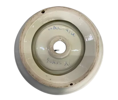 Lavabo Redondo Tazon Sobreponer Talavera Blanco Antiguo