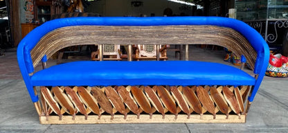 Large handmade armchair for 3 people, Equipal style.