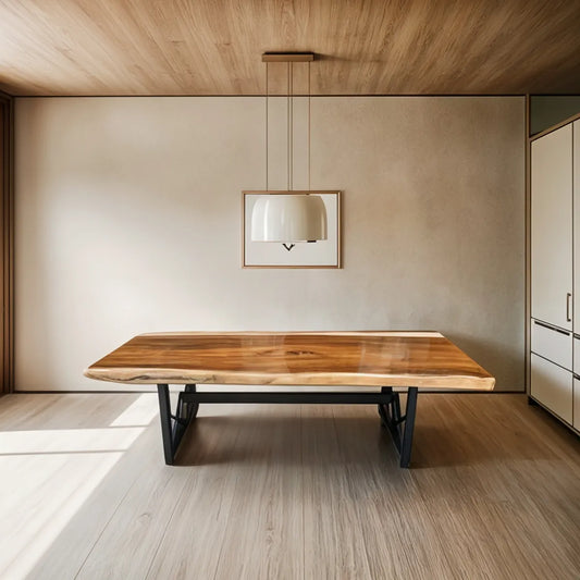 Mesa Comedor Tablon Parota Para 10 A 12 Personas