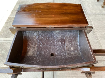 Increíble Carreta Hielera De Barril Estilo Antiguo. (Usado)