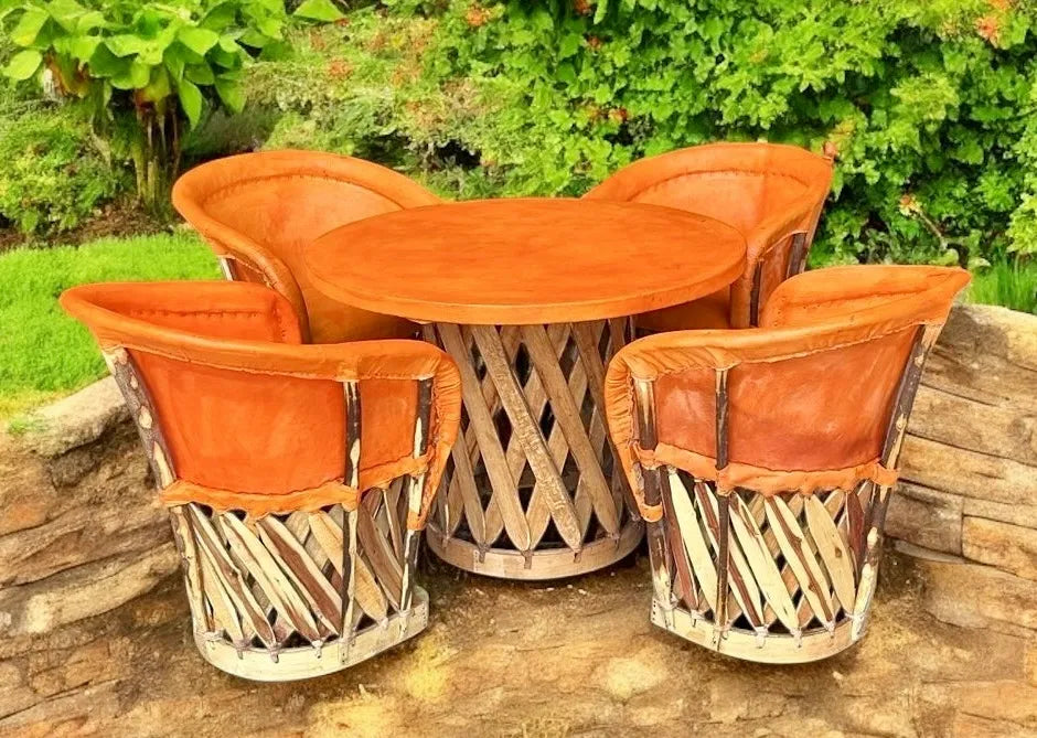 Hermoso Comedor De Equipales Tradicionales Estilo Antiguo.