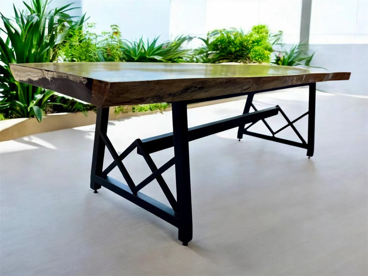 Mesa Comedor Tablon Parota Para 10 A 12 Personas