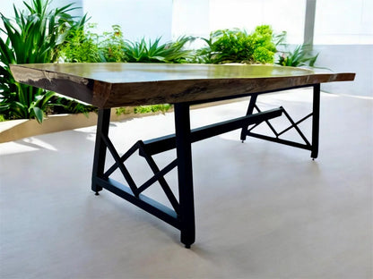 Mesa Comedor Tablon Parota Para 10 A 12 Personas