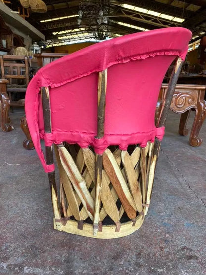 Silla Equipal Artesanal Tradicional Estilo Antiguo.