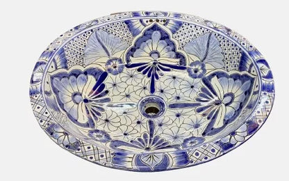 Lavabo Ovalin Gigante De Talavera Estilo Antiguo